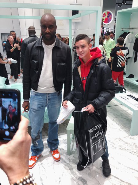 Virgil Abloh Celebrates New Off-White Bedroom Shop at Hirshleifers