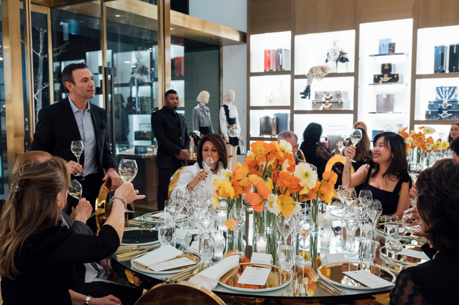 Louis Vuitton & Ruinart Host Champagne Dinner | Americana Manhasset
