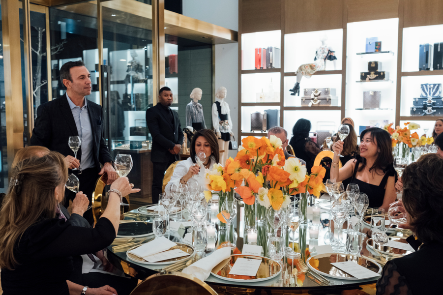 Louis Vuitton & Ruinart Host Champagne Dinner