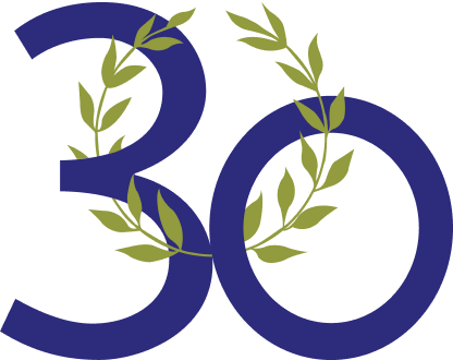 Champions for Charity 30 Year Logo